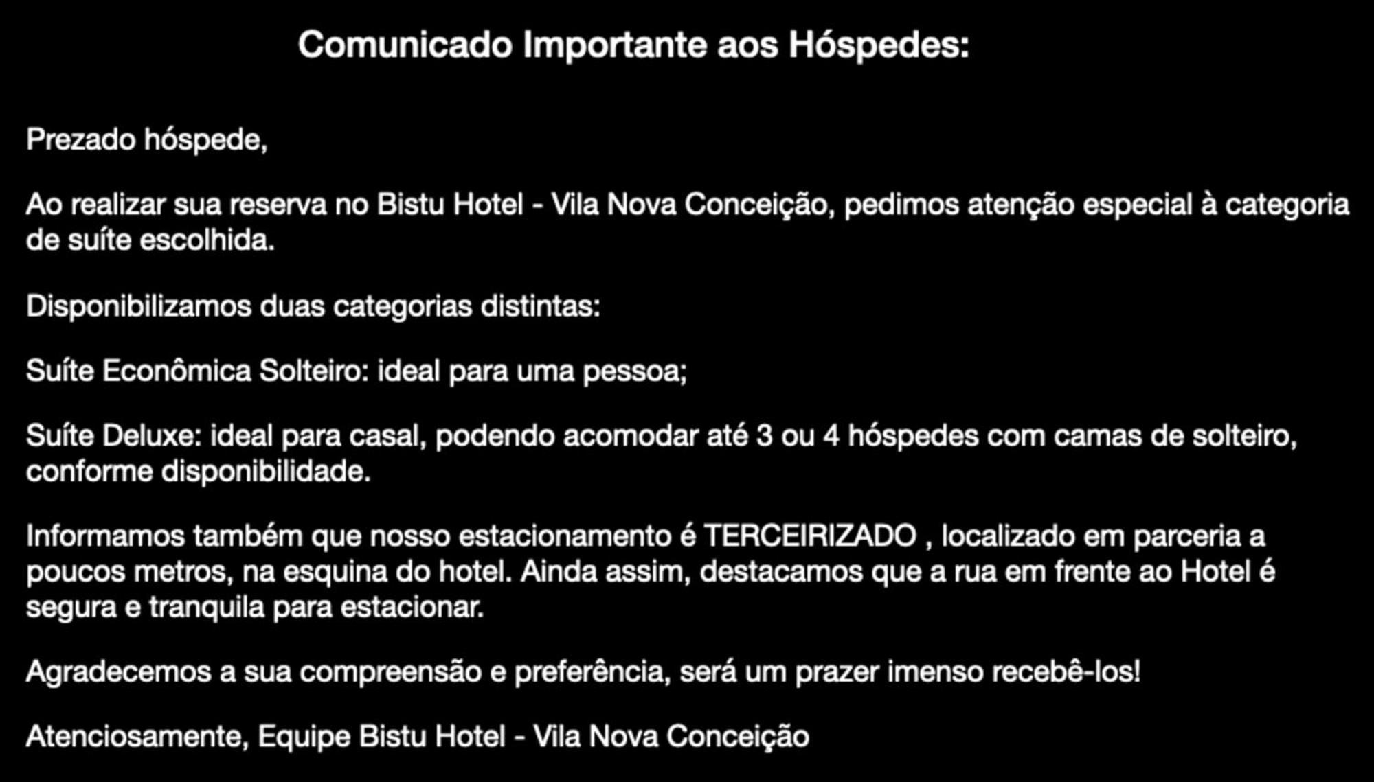 Bistu Hotel - Vila Nova Conceicao Σάο Πάολο Εξωτερικό φωτογραφία
